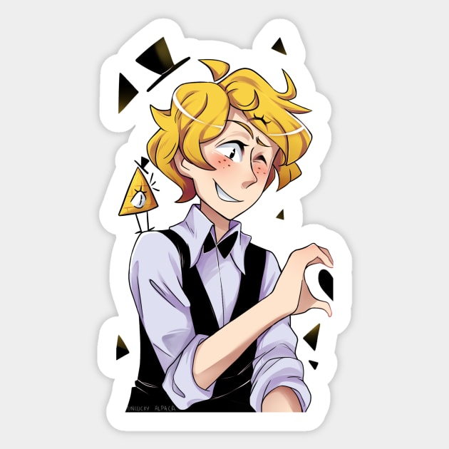 Bill Cipher Sticker by UnluckyAlpaca